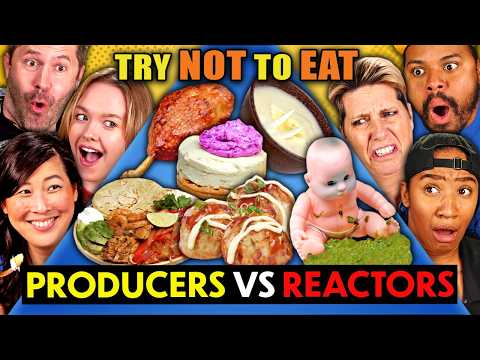 Reactor Vs. Producer - Try Not To Eat Prize & Punishment Roulette! | People Vs. Food