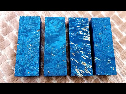 Изготовление невероятно  красивого материала  для рукояти ножа . Стабилизированный Кап Клёна