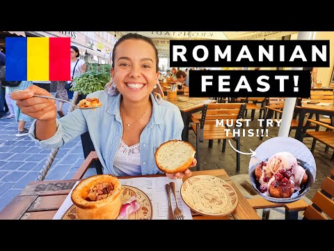 FIRST TIME TRYING ROMANIAN FOOD! | EATING OUR WAY THROUGH BRASOV TRANSYLVANIA ๐ท๐ด