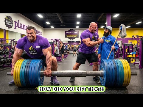 BODYBUILDERS Laughed at Him Again… Until He Pretended to Be a Beginner Then Lifted THIS!😳💪🧹