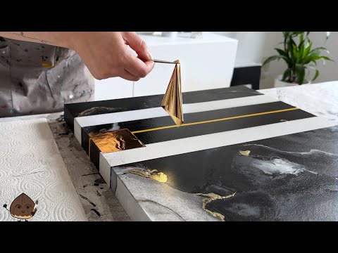 Unglaubliches Kunstwerk mit Acryl & Blattgold : Wartet, bis ihr den Porsche GT3 seht!