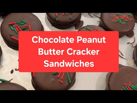 Part 3 of #HolidayTreats on #BrandonCooks, my favorite, Chocolate Peanut Butter Cracker Sandwiches 