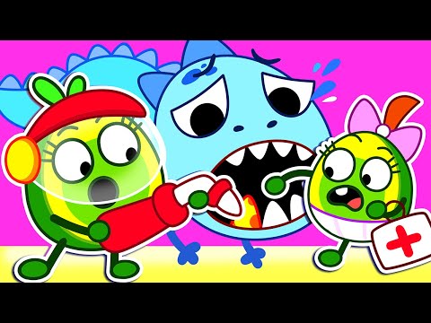 T-Rex and Dentist 🐣✨ Protect Your Teeth 🦷 Dentist Check Up for Kids 🥑