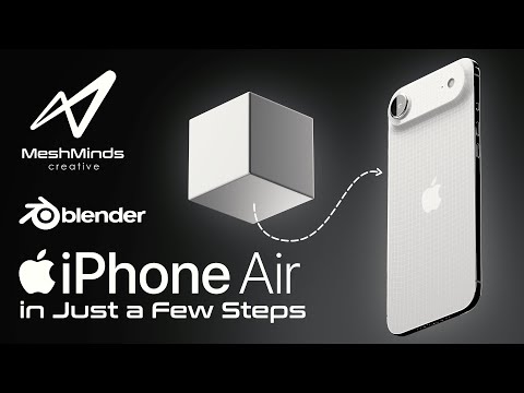 iPhone Air 3D Modeling Tutorial in Blender — Full Step-by-Step Guide