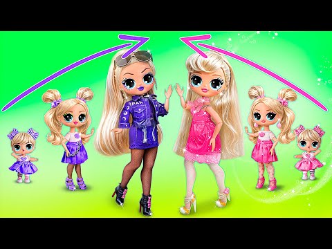 Cutie and Rock Sisters LOL Growing Up! 32 DIYs