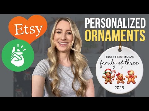 Etsy POD: Create Personalized Ornaments FAST (Printify Tutorial)