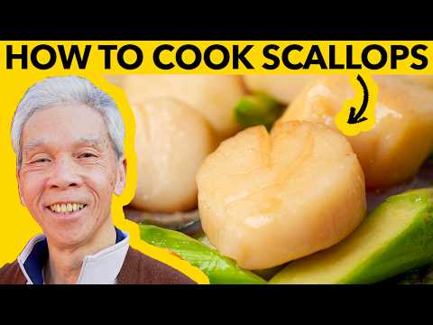 😋 How to cook scallops, Cantonese style (蘆筍炒帶子)