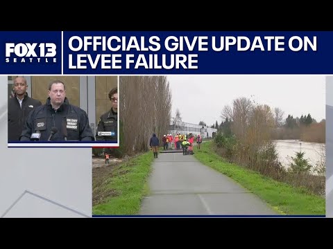 Local leaders give update on Desimone levee failure | FOX 13 Seattle