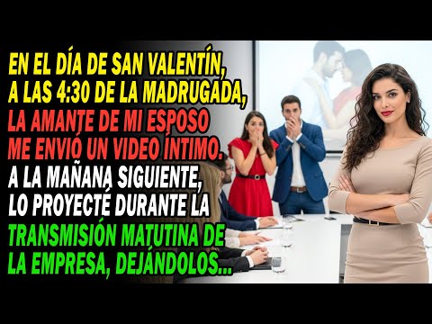 En San Valentín💖 La Amante De Mi Esposo Mandó Un Video🎥 Lo Transmití En La Emisión De La Empresa...😏