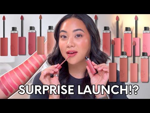 L'Oreal released new lipsticks and didn't announce it... Let's swatch ALL the shades!