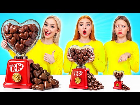 Big, Medium and Small Plate Challenge | Food Battle by Multi DO Joy