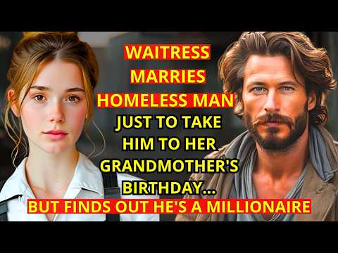 WAITRESS MARRIES HOMELESS MAN JUST TO TAKE HIM TO HER GRANDMOTHER'S BIRTHDAY… BUT FINDS OUT HE'S A M