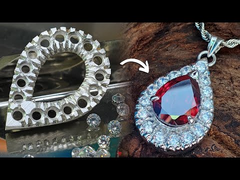 How To Make Silver Ruby Pendant | Silver Pendent | Handmade Jewellery