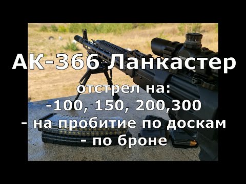 AK-366 Lancaster. Excellent shooting at 100-300 meters, with excellent penetration against planks...