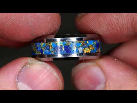 How to Make a Tungsten Lapis Lazuli Ring - Detailed Ring Making Tutorial