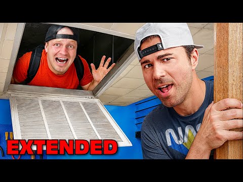 SNEAKING IN Mark Rober's Secret Lab! - EXTENDED