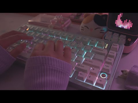 [Cozy ASMR] soothing keyboard typing | falling asleep in no time ☁️✨