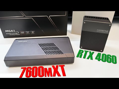 MINISFORUM eGPU Dock MGA1  ( AMD 7600m XT vs Nvidia RTX 4060 )