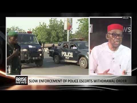 Slow Enforcement Of Police Escort Withdrawal Order - Lawrence Obi