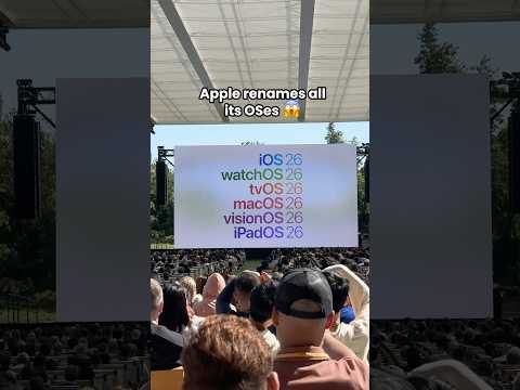 Apple renames all its OS to 26! #wwdc25 #ios26 #apple