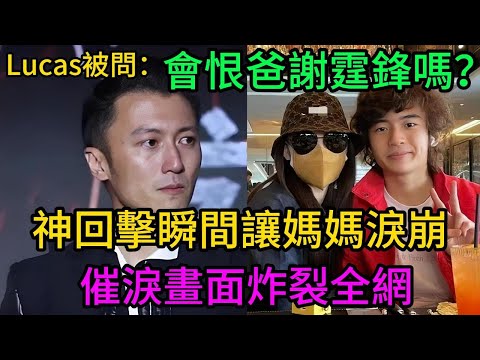 張柏芝愛子Lucas被直球追問：「你會恨爸爸謝霆鋒嗎？」下一秒，兒子神回擊讓媽媽當場淚崩失控！這畫面太催淚，謝家隱藏的溫柔炸裂全網！#謝霆鋒 #張柏芝 #Lucas