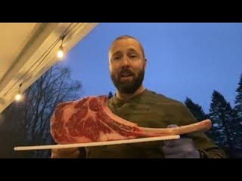 Caveman Style Tomahawk Ribeye on the Big Green Egg! Amazing or Bust?