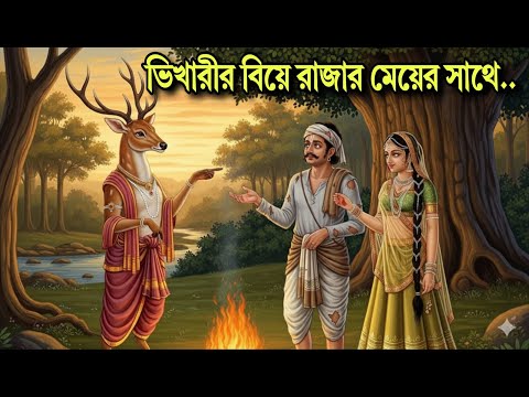 কথা বলা হরিণ এক ভিক্ষুকের সাথে রাজার মেয়ের বিয়ে দেয় | Story Fine