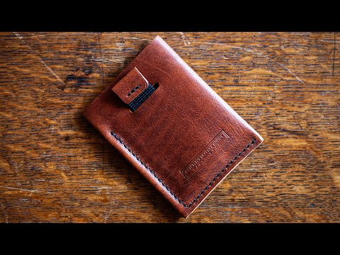 Making a Pull-Strap Wallet: No talking. Leather Sounds