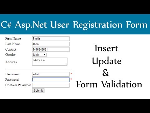 Asp.Net Web Form: User Registration Or Sign Up With SQL Server