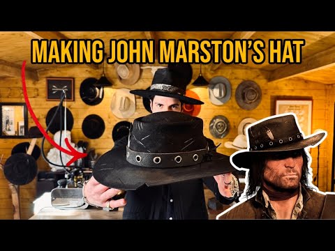 MAKING JOHN MARSTON’S HAT - Step by step, full process, ASMR