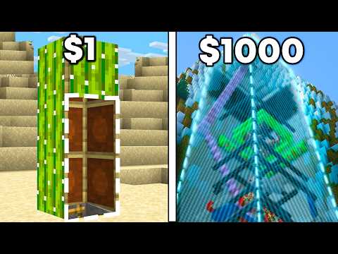$1 VS $1000 Secret Base