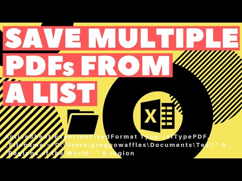 Excel VBA Macro: Save Active Sheet As Multiple PDFs (Based on List of Cell Values)
