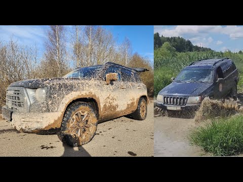 Эвакуация Jeep Grand Cherokee с помощью Haval Dargo.