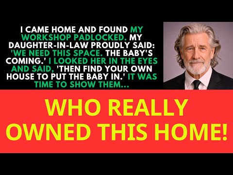 I came home to find my workshop padlocked. my daughter-in-law turned it into a nursery. she...