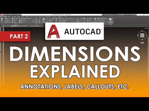 DIMENSIONS and ANNOTATIONS In AutoCAD 2023 (Part 2)