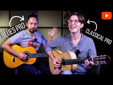 When a classical guitarist tries to play BLUES...