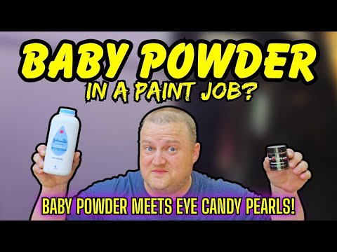 BABY POWDER in a PAINT JOB? LET'S FIND OUT! with a custom RUSTOLEUM PEARL PAINT JOB