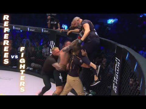 Referees vs Fighters - Craziest And Funniest Moments
