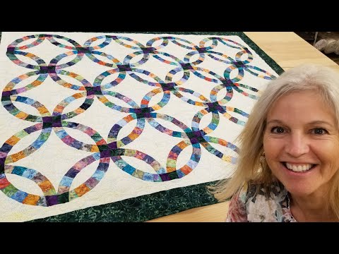 Double Wedding ring Quilt - THE EASY WAY!!!