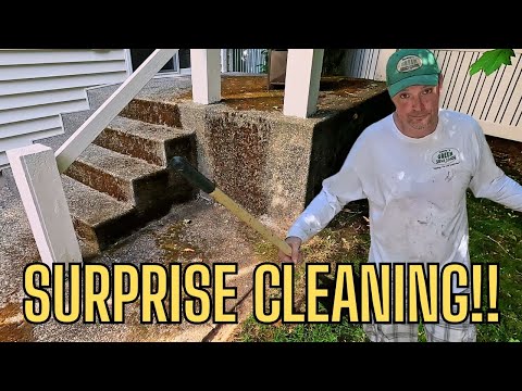 Free Cleaning, long distance, and a SURPRISE!  (ASMR) #ASMR, #pressurewashing, #satisfying,