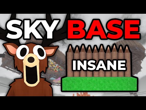 Making The Most INSANE SKY BASE In 99 Nights In The Forest!