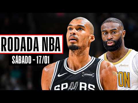 WEMBY acaba com festa de EDWARDS; BROWN e HAUSER somam 71 PTS para os CELTICS - Rodada NBA 17/01