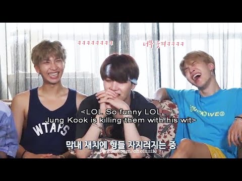 JUNGKOOK (정국 BTS) makes his hyungs laugh