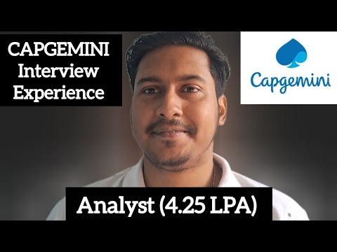 CAPGEMINI Interview Experience | Analyst (4.25 LPA) | Aashish Kishore