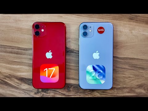 iOS 17 vs iOS 26 on iPhone 11