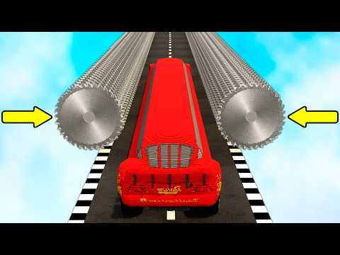 LONG CARS vs SAW BLADES in Teardown