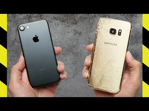 iPhone 7 vs. Galaxy S7 Edge Drop Test!