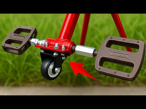 Great idea! Turn a broken bike into a tool that will surprise you