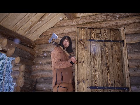 Medieval Log Cabin Door | Crafted from the Swedish Forest