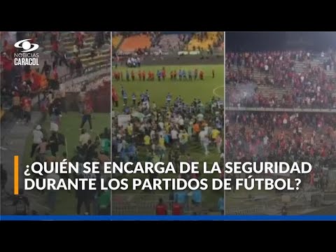 Profe Luis Fernando Montoya quedó en medio de los disturbios tras la final Nacional vs. Medellín